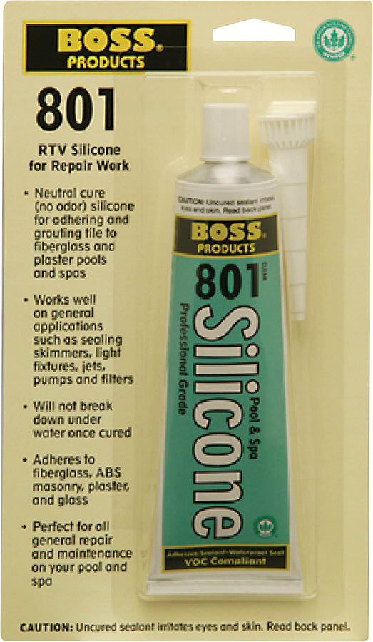 American Granby 80100B BOSS Neutral Cure Silicone Adhesive, Clear, 10.3oz Cart