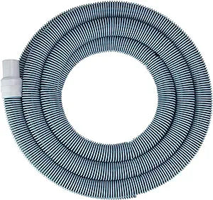 Ocean Blue 511218 1.25" x 18' Spiral Wound Vacuum Hose w/ Swivel & Standard Cuff