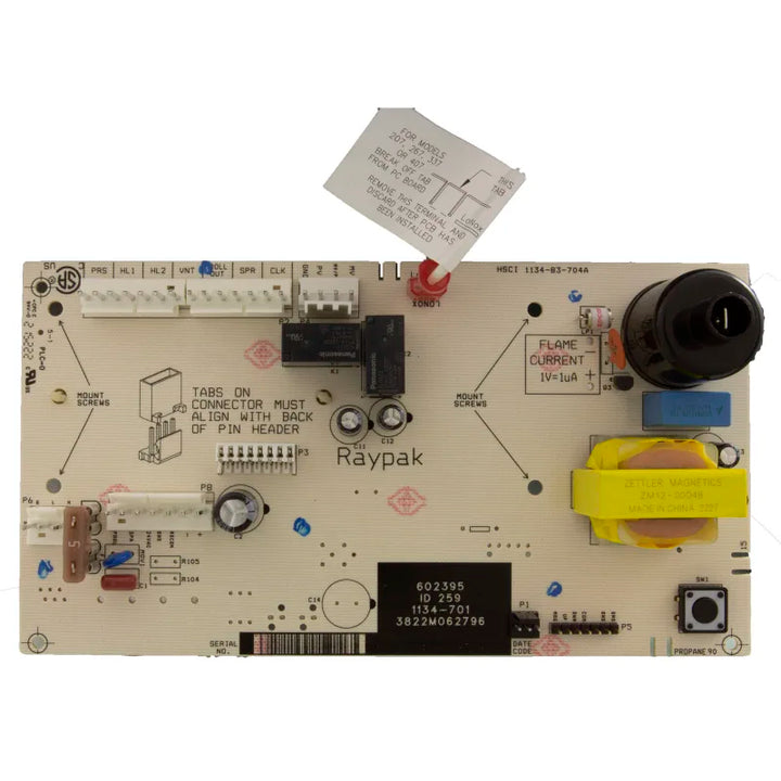 Raypak 100-10000345 PCB P.C. Board/Control 013460F Replacement