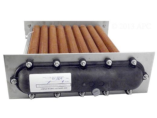 Raypak 017994F Copper Heat Exchanger Assembly, Polymer Headers, for 206A and 207A Built From 10/2019
