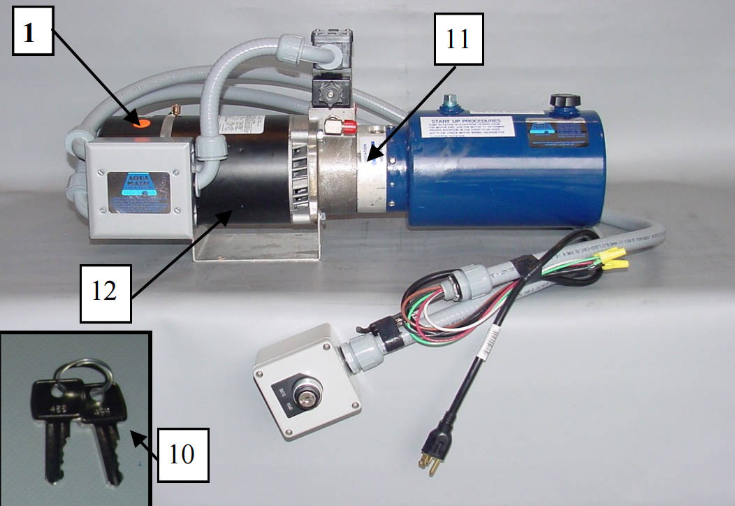 Aquamatic 500H Hydraulic Power Pack 110/220v 3/4hp