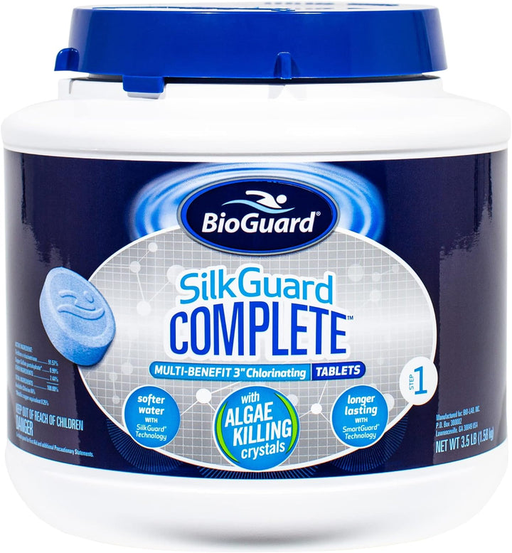 Bioguard SilkGuard Complete 3" Tablets, Pool Sanitizer, 3.5# Bucket