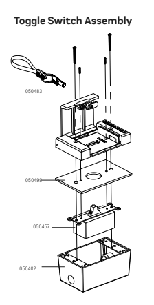 Cover-Pools 050504 Toggle Switch 2 Assembly