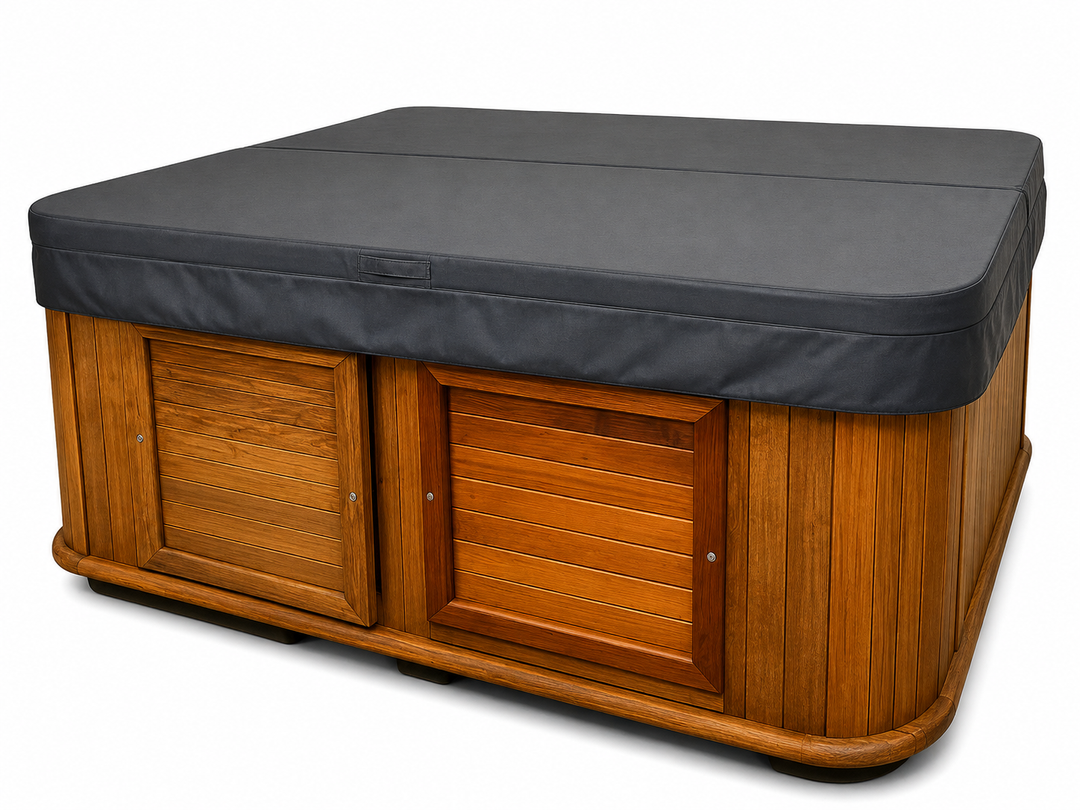 Custom Built Hot Tub Cover 88"x87.5" Black CSC-88X87.5BLK