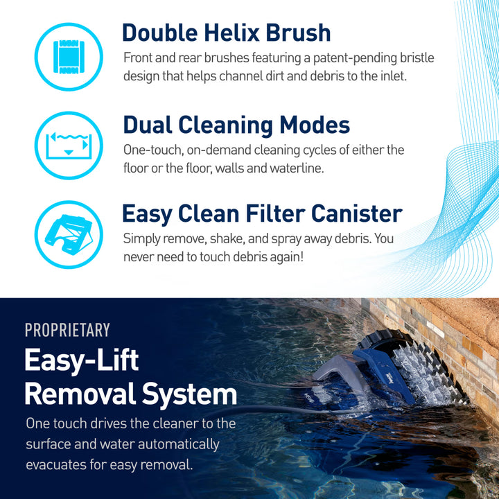 Polaris FEPIC8642IQ Epic 8642 IQ Robotic Pool Cleaner <=50' Pools - 2 Year Warranty - Includes Rolling Caddy