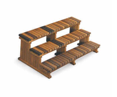 Arctic Spas GAZ-150140 3-Tier Cedar Spa Step - 72"