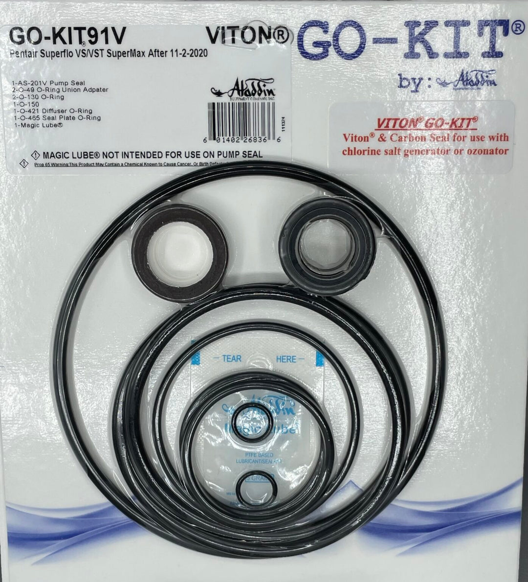 Aladdin GO-KIT91V SuperFlo VSVST SuperMax Pump Seal Kit