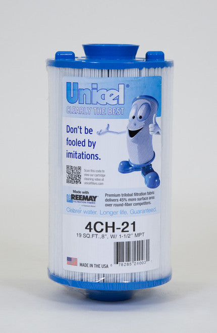 Unicel 4CH-21 19 Sq.Ft. Saratoga Filter, 4-5/8x8"L, Handle,1.5"MPT