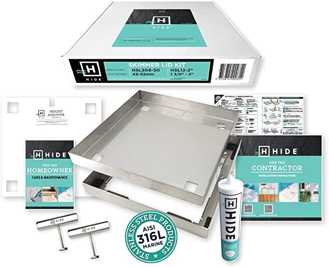 Hide HSL12-2.5 12" Skimmer Lid & Access Cover Kit