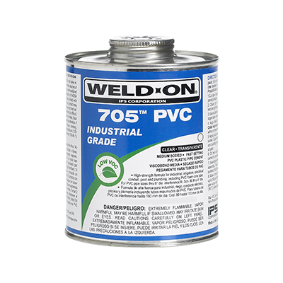 IPS Corp 13971 Weld-On 705 Low VOC PVC Solvent Cement, HS, MB, FS, Gra ...