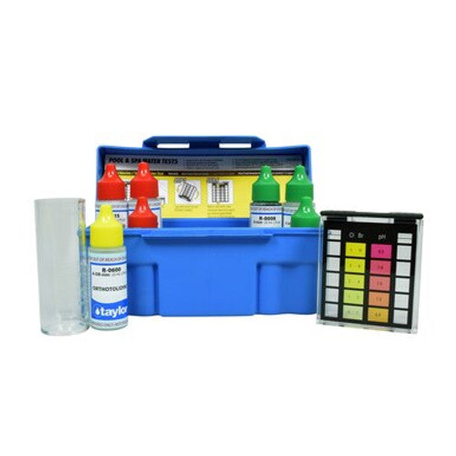 Taylor K-1003 6-Way Residential Test Kit-Total Chl, Brom, pH (acidbasedemand), Alk(OTO)