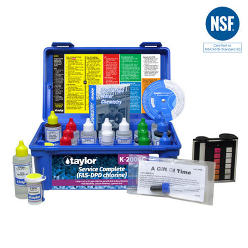 Taylor K-2006C Service Complete Kit For Cl (Fas-DPD), PH, Alkalinity, Hardness, CYA, 2oz