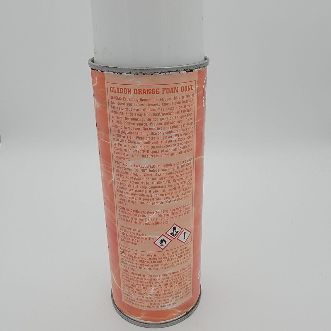 Gladon ORFB24 Orange Foam Bond Spray Glue Adhesive For Wall Foam