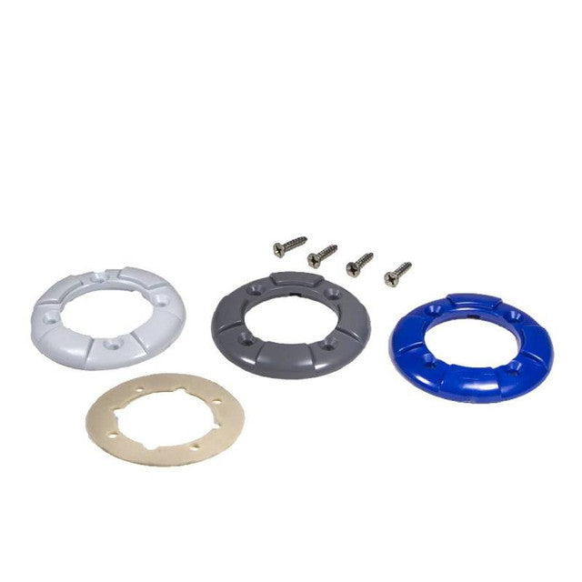 Pentair 620054 Globrite Vinyl Faceplate Kit, Gasket, Screws,White/Blue /Gray Faceplates