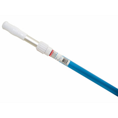 R191306 Pentair Rainbow 8' x 15&1/2' x 1-1/4'' Aluminum Blue 2 Piece Telescopic Pole with E-Z Cam Lock