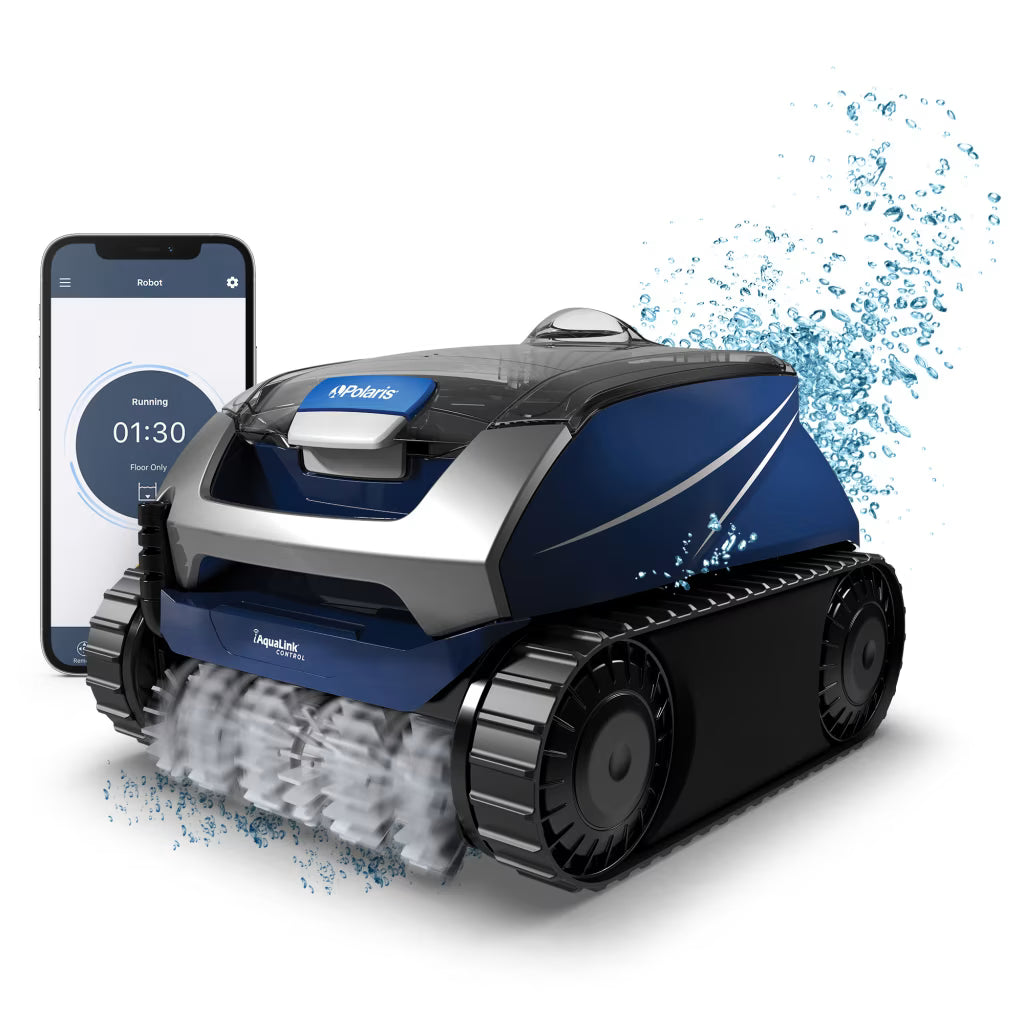 Polaris FEPIC8642IQ Epic 8642 IQ Robotic Pool Cleaner <=50' Pools - 2 Year Warranty - Includes Rolling Caddy