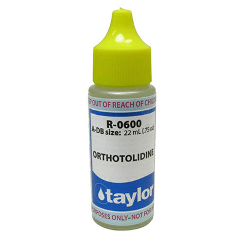 Taylor R-0600-A-DB Orthotolidine, .75 oz, Dropper Bottle