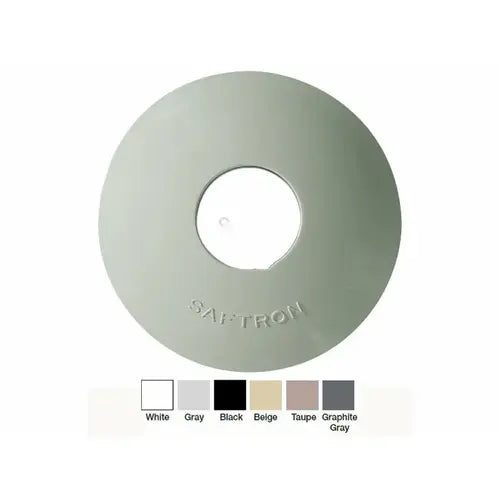 Saftron ESC-W High Impact Vinyl Escutcheon For 1.9" Od Rails Pair
