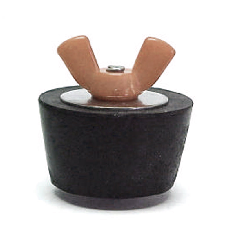Technical Products SP205CC #5 Winter Plug - Rubber Plug with Brown Colored Nylon Wingnut For 1" Tube, 1.02" OD
