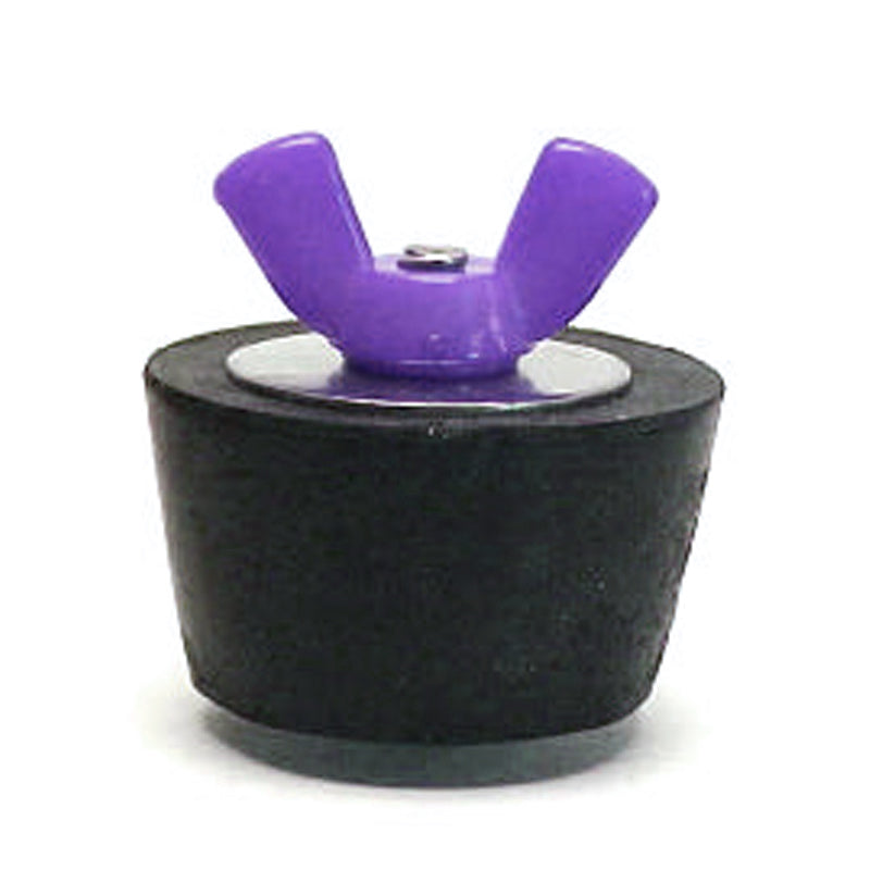 Technical Products SP206CC #6 Winter Plug - Rubber Plug with Purple Colored Nylon Wingnut For 1" Fitting, 1.2" OD