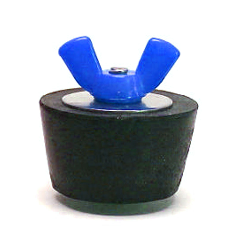Technical Products SP208CC #8 Winter Plug - Rubber Plug with Blue Colored Nylon Wingnut For 1.5" Pipe, 1.54" OD