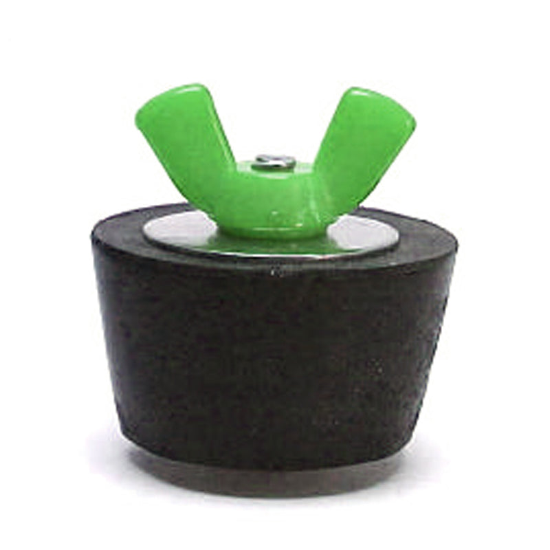 Technical Products SP210CC #10 Winter Plug - Rubber Plug with Green Colored Nylon Wingnut For 1.5" Fitting, 1.89" OD