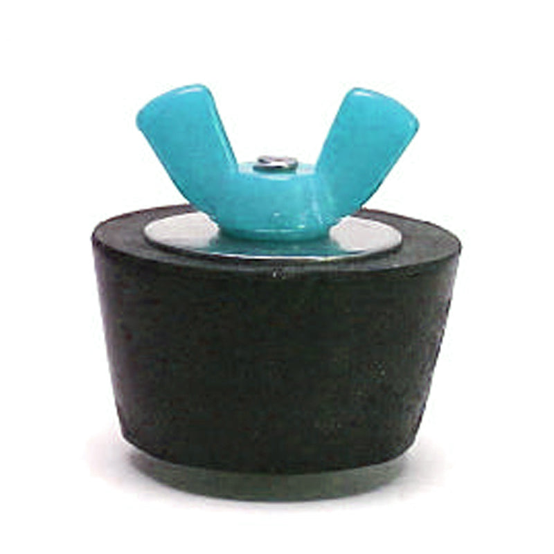 Technical Products SP212CC #12 Winter Plug - Rubber Plug with Turquoise Colored Nylon Wingnut For 2" Fitting, 2.42" OD