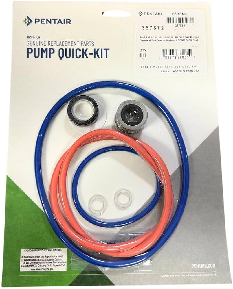 Pentair 357872 Seal Set for 3.0HP IF3