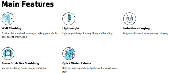 Maytronics Liberty 200 Cordless Robotic Pool Cleaner <=33' Pools, 2YW