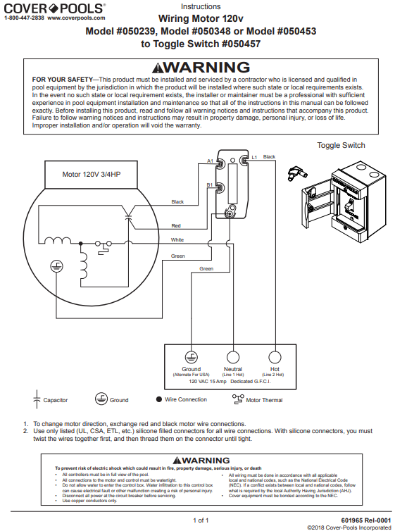 Cover-Pools 050504 Toggle Switch 2 Assembly