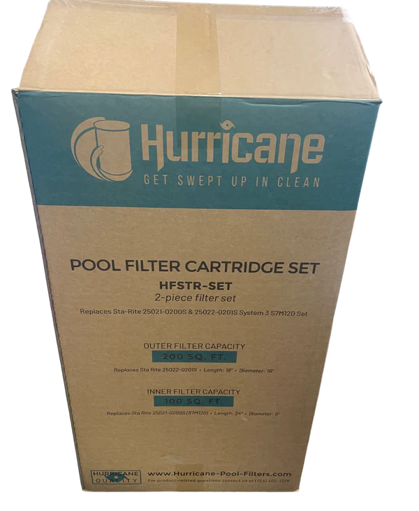 Hurricane Ventures HF-STR3-450S8-SET Sta-Rite System 3 Filter Set - Inner & Outer Combo (450 SF) - Compatible with Pentair Models