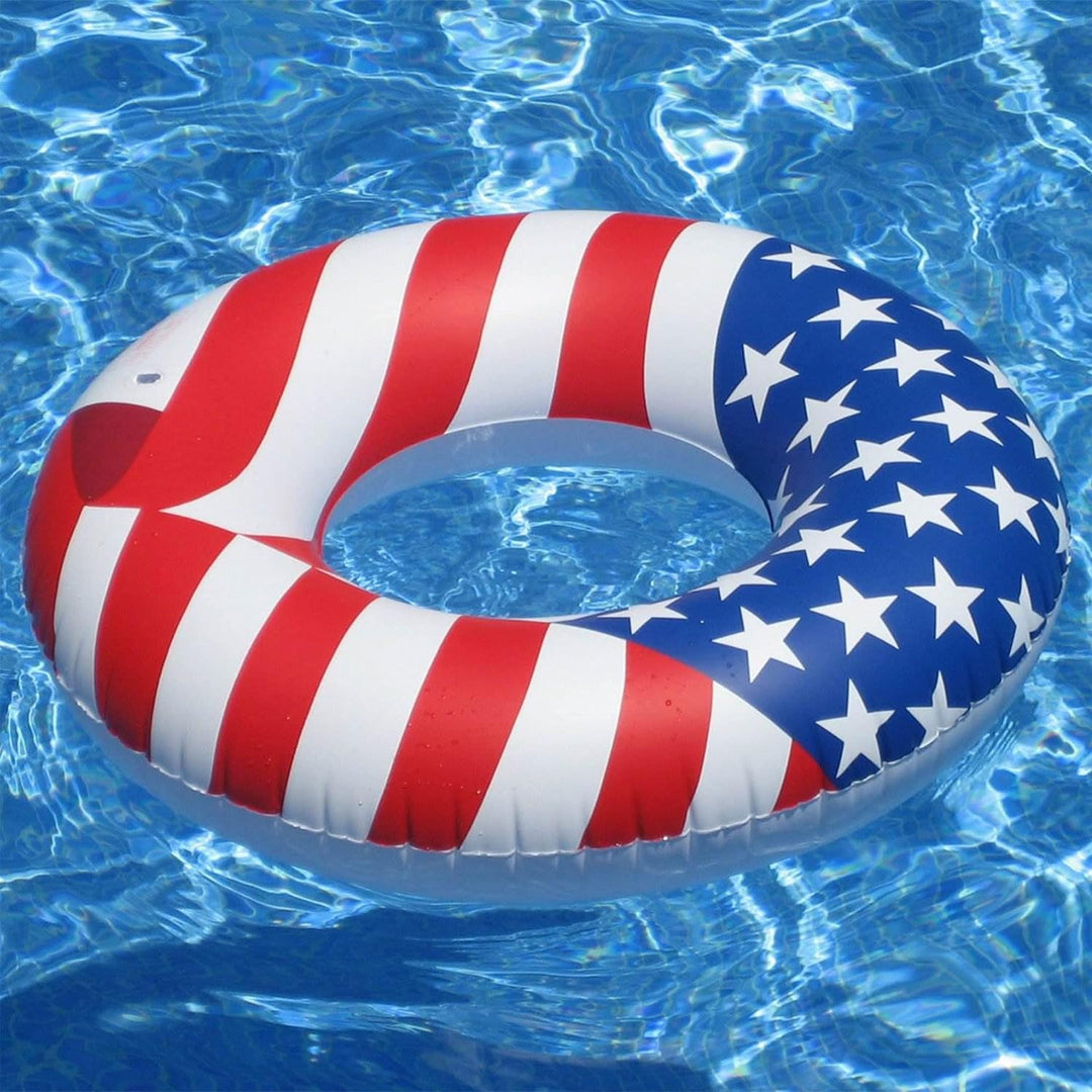 Swimline 90196 Americana Series 36" Ring Inflatable Float