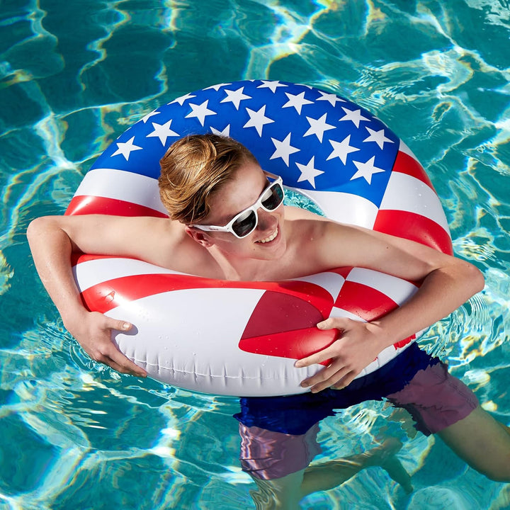 Swimline 90196 Americana Series 36" Ring Inflatable Float