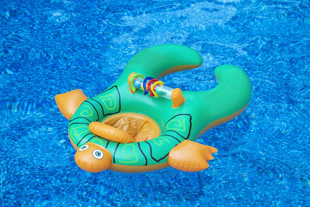 Inflatable Turtle Raft Swimline 90251 Me & You Baby Seat - Turtle Inflatable Float – Premier ...