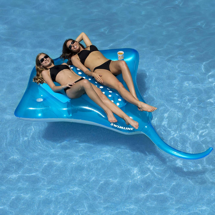 Swimline 90459 Manta Ray Ride On Pool Float