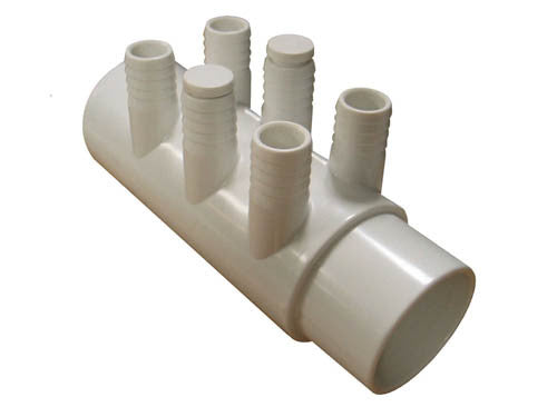 WM2xSP-6P Manifold PVC Gentekk 2" Slip x 2" Spigot