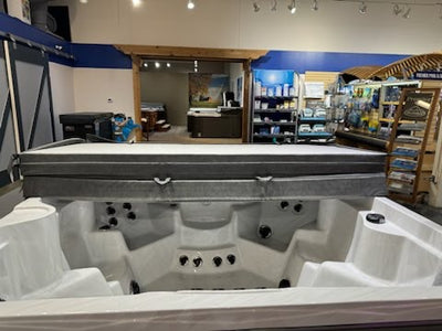 Custom Built 91x91" Grey Hot Tub Cover