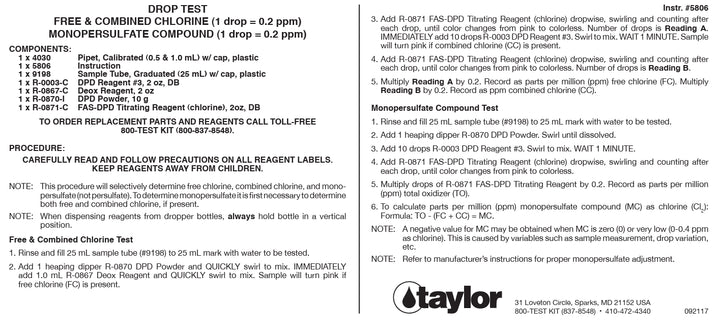 Taylor R-0867-C Deox Reagant