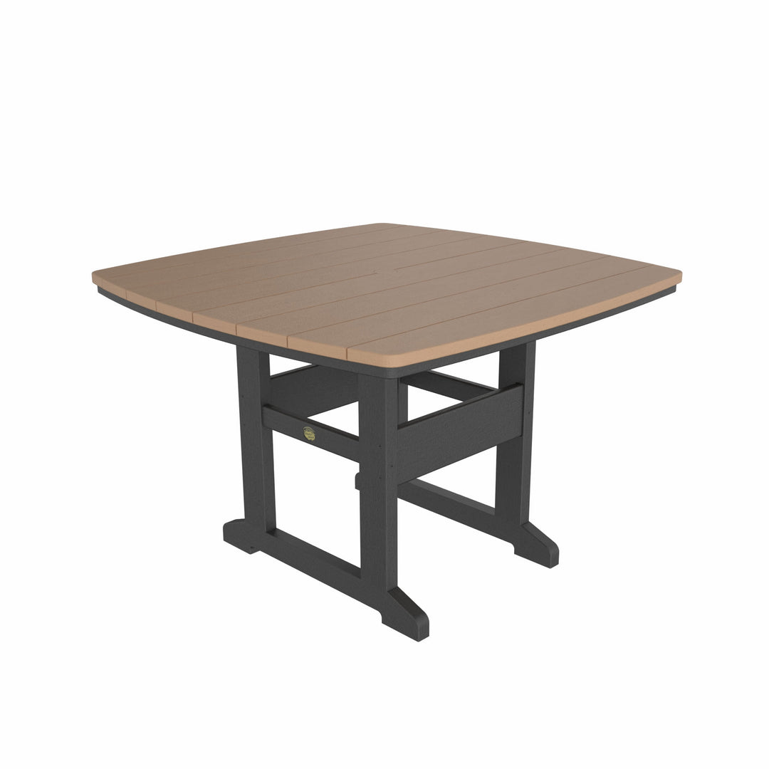 DT46BLKCD Dining Table (45" X 46" X 29")-Black And Cedar | DT46BLKCD