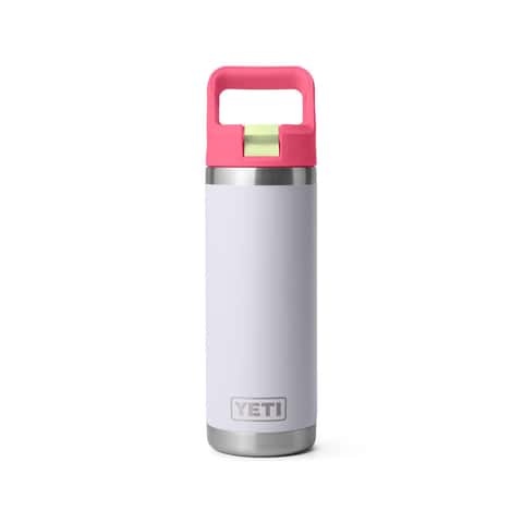 YETI Rambler Bottle 18oz w/ Color Straw Cap