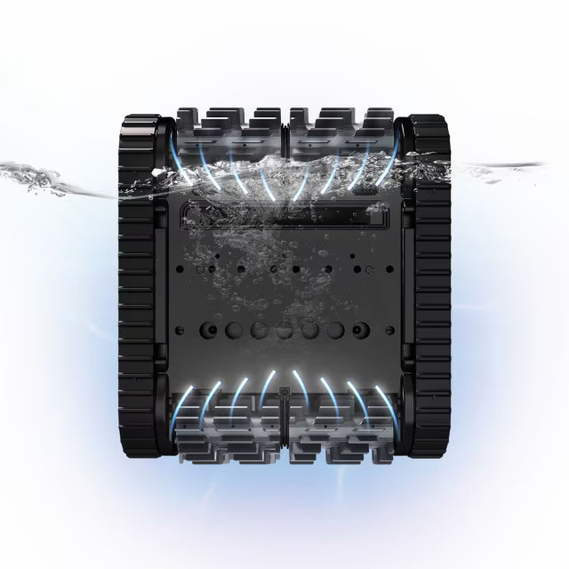Double Helix front and rear brushes on the Polaris EPIC 8640 robotic pool cleaner