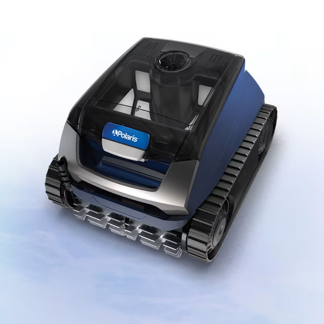 Polaris EPIC 8640 robotic pool cleaner with transparent canister lid
