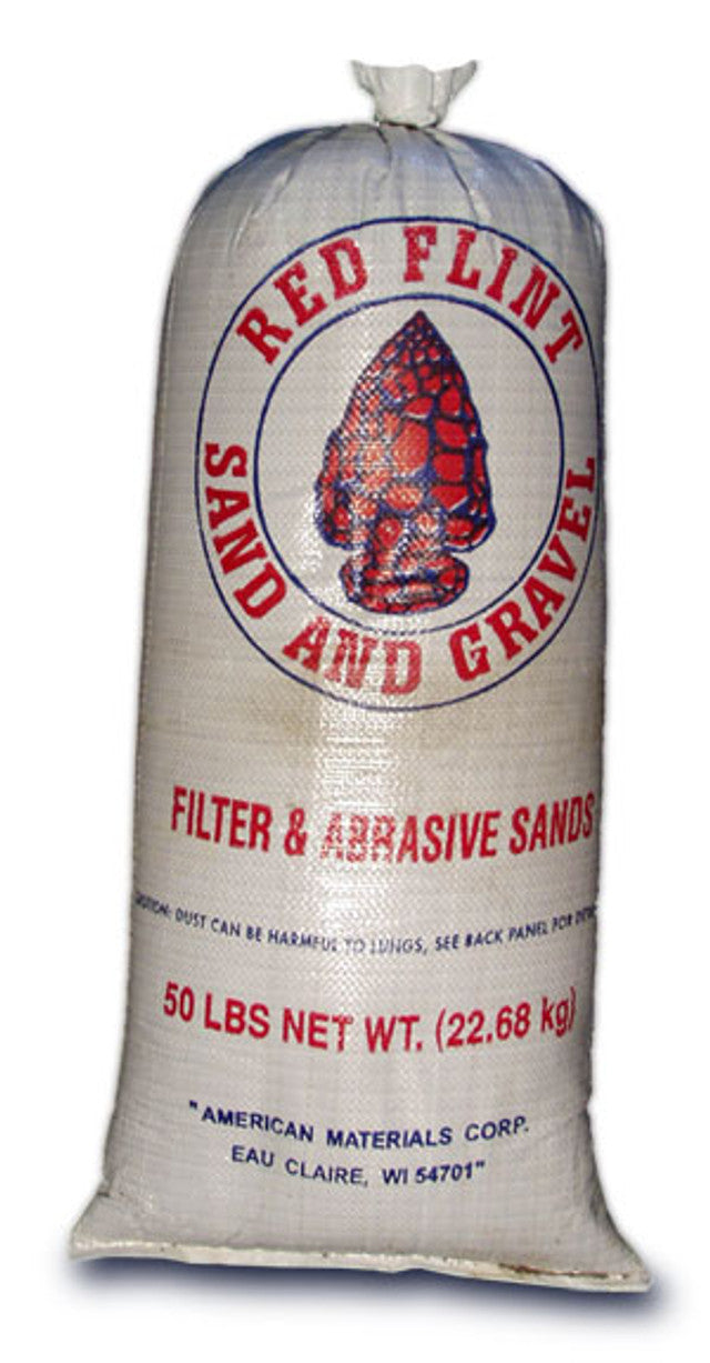Red Flint Filter Pea Gravel 8-16 50LB Bag (Tube Bag)