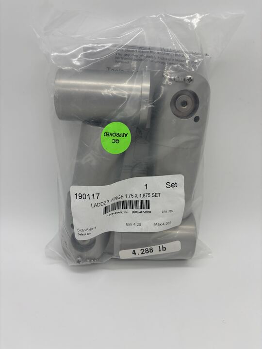 Cover Pools Ladder Hinge 1 3/4" x 1 7/8" Set (one side fits in ladder tubing,  other side fits in deck receiver)