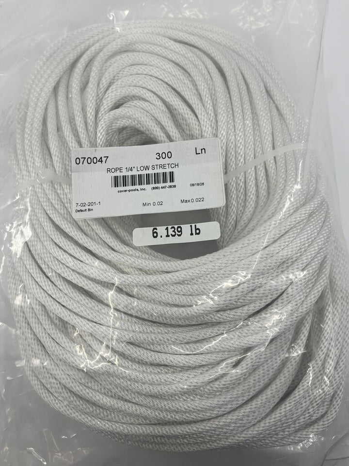 Cover-Pools 070047 Cover-Pools Low Stretch 1/4" Rope for Pool Safety and Versatility