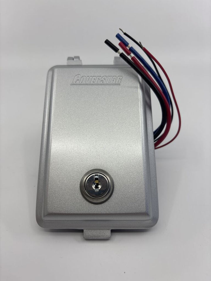 Coverstar Central A0628 3 Wire Rocker Control Switch Assembly with Locking Cover - 110V