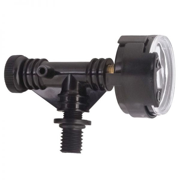 CMP 25357-357-000 Black Air Relief Valve & Gauge, Comparable to Jandy Air Relief (R0357200)