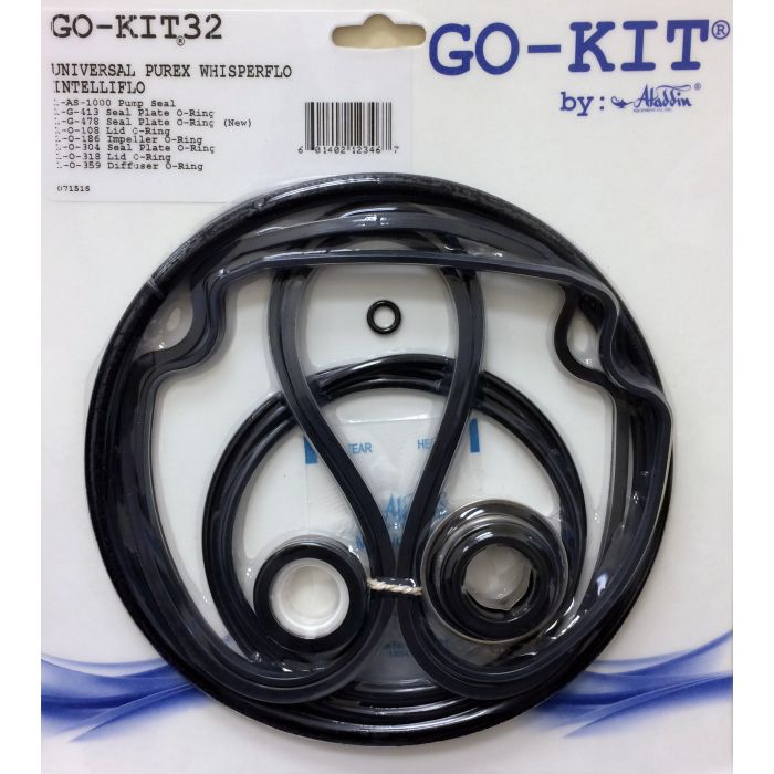 Aladdin GoKit32 For Pentair Whisper/Intelliflo ORings And Seal Kit