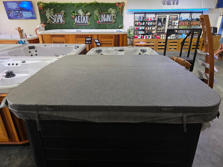 Custom Built Hot Tub Cover 92"x91" Grey Vinyl CSC-92X91GRY
