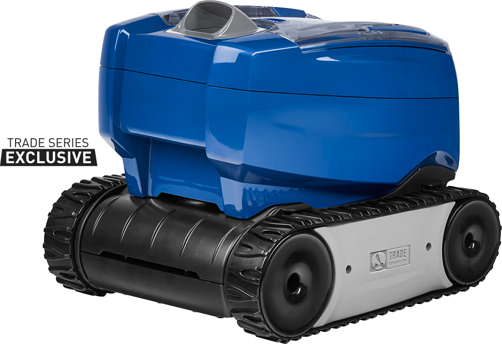 Polaris 7240 Sport rear three-quarter view showing tracks and the canister handle